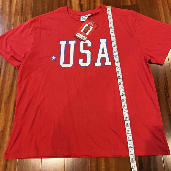 New NWT Spirit Of America USA Red T-Shirt Graphic Print Crew Neck Size‎ XL - Picture 6 of 7